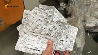 Medical Blister Packs Recycling Machine | Alu-PVC Aluminum Plastic Separation Machine