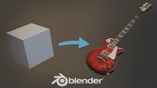 Low Poly Guitar | Game Asset Modeling in Blender