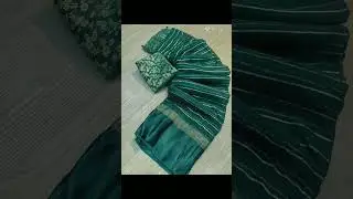 Viscose Georgette #saree With Viscose Banarasi Silk #blouse 950+$ #budget  #officewear #partywear
