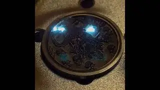 OMTech 60w mopa Faserlaser - Messing M&uuml;nze Brass coin, deep engrave