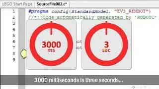 Forward for  a time (EV3 Rembot physical robot)