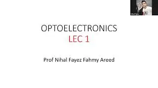 Lec 1 Introduction to optoelectronics