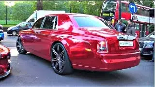 Crazy Pimped up Rolls Royce Phantom in FOIL RED!