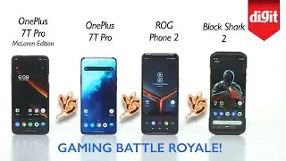 Tested! OnePlus 7T Pro McLaren vs OnePlus 7T Pro vs ROG Phone 2 vs Black Shark 2: Gaming Comparison