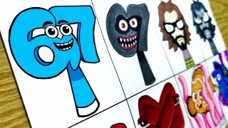 Рисунок Incredibox Sprunki OC: Normal VS Horror / NEW My Sprunki OC Phase :67, M, Finding Nemo