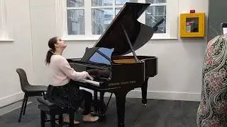 Piano recital by pianist Lucy at the CHORAL (Child Health Outcomes Research at Leeds) launch 2