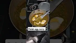 Palak eggs curry recipes Housewife kitchen #indiancuisine #cooking