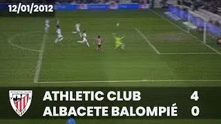 ⚽️ [Copa del Rey 11/12] 1/8 final (Vuelta) I Athletic Club 4 - Albacete Balompié 0 I LABURPENA