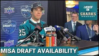 Michael Misa's First Meda Availability As A San Jose Shark