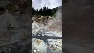 Natural hot springs in Nagano, Japan; Yumata Onsen #nationalpark #onsen #nagano