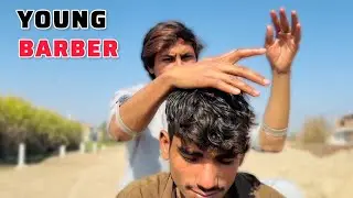 Asmr Young Barber Best Relaxing Head & Back Massage 💆 For Stress Relief | Fast Sleep #youngbarber 
