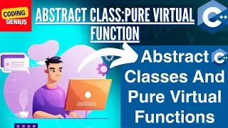 Abstract class:pure virtual function in c++ | hindi | coding genius
