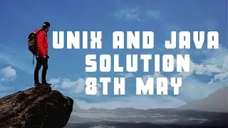 8th May JAVA & UNIX Solution | TCS Online Proctored Exam | 100% Correct