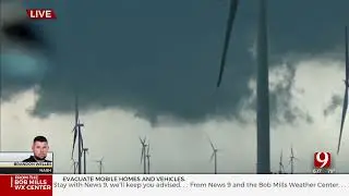 Storm Tries To Develop A Tornado In Oklahoma (May 6, 2024)