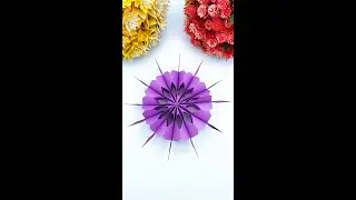 Beautiful And Simple 3D Paper Snowflakes - Easy Origami Star Tutorial