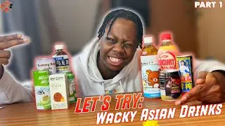 TRYING 10 WACKY ASIAN DRINKS From Seoul Plaza - Part 1