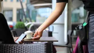CardMobile launch - Outdoor cafe