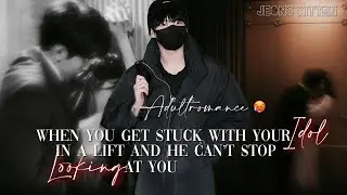 Oneshot | When you get stuck with your Idol in a lift and he can't stop looking at you