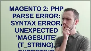 MAGENTO 2: PHP Parse error: syntax error, unexpected 'MageSuite' (T_STRING), expecting function (...