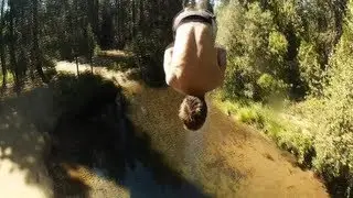 Burney Creek Double Backflips, gainers.