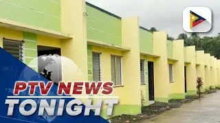 Residents living within 6-km permanent danger zone of Mayon Volcano receive housing units from NHA