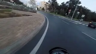 Suzuki DR125 SM Going to McDonald's | Chick Texting and Driving