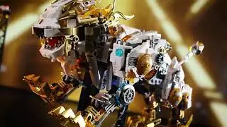 Mechanical lion with light can run