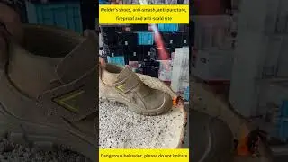 Safety shoe quality testing3027 #sneakers #safetyshoe #safetybootsfactory