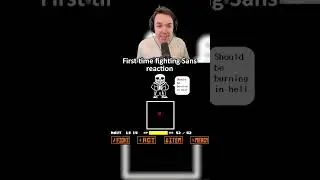 First time fighting sans in Undertale Genocide #undertale #gaming