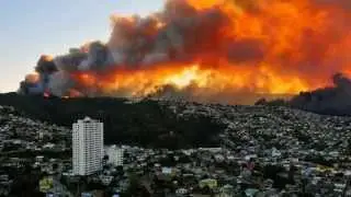 Wildfire in Chilean city kills 4, consumes 500 homes 2014/04/13
