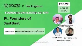 FOUNDERS UNFILTERED S01 EP11 ft. Founders of Justbaat