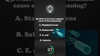 HQ5 // What is the most common cause of food poisoning?  #quiz #healthquiz #generalknowledge