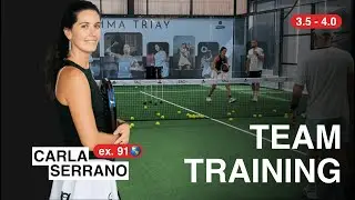 Padel Team Training. 3.5 - 4.0 with Carla Serrano. TAO Padel Academy in Bali