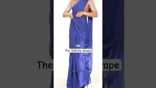 Infinity Drape in a lightweight saree | infinity drape | Saree drape | different styles | #shorts