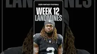 AVOID These 3 Landmines in Week 12 of Fantasy Football! #shorts