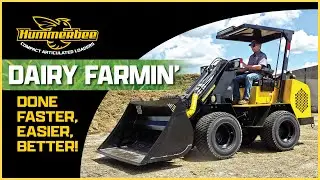 Replace your dairy farm Skid Steer with the Hummerbee Compact Articulated Loader.