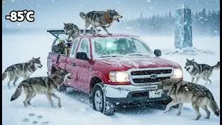 Extreme Blizzard Survival at −71°C | An Elderly Man Saves His Husky from Wild Wolves