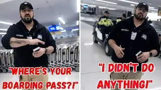 Police Officer Demands a Boarding Pass for Simply Being at the Airport