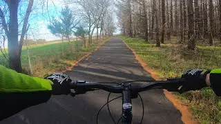 Veterans Memorial Park Clockwise Loop (Calverton, NY) Bike Trail Time Lapse