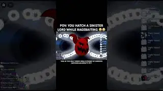 HATCHING A SINISTER LORD ON CAMERA #bgsi #roblox