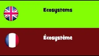 FROM ENGLISH TO FRENCH = Ecosystems