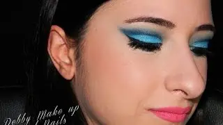 Cut crease blu e turchese - Blue and turquoise Cut Crease