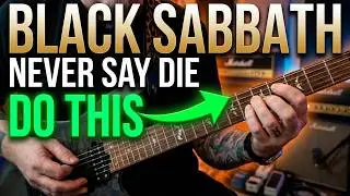 How to play NEVER SAY DIE by BLACK SABBATH - Guitar Lesson by Mike Gross - Tutorial