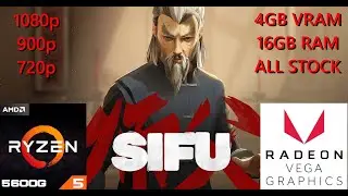 SIFU Tested on AMD Ryzen 5 5600G | LOW - MAX | 1080p - 900p - 720p #benchmark