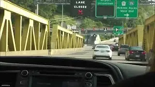 DRIVING ON THE WEST END BRIDGE IN PITTSBURGH PA!