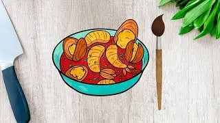 Colouring Tasty Shrimp🦐❤️