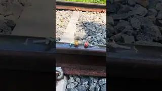 Train vs Lolipop Crushing Experiment 😳😎#shots #viral #trending