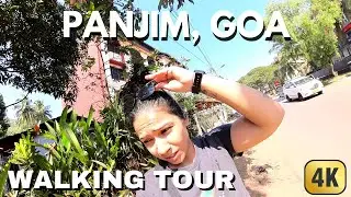 Walking Towards Panjim Bus Stand on A Sunny Day | Goa India 4K