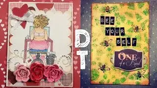 ATC and a Card for Vildastamps Design Team Projects