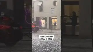 Heavy storm in Paris 😳🇫🇷 #fyp #ytshorts #trending #paris #france #explore #shorts